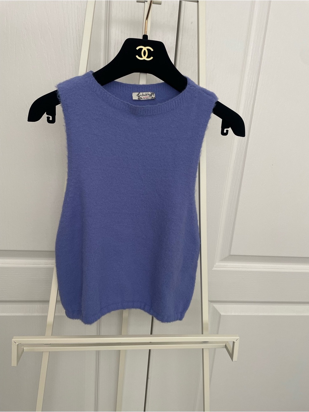 Free People lavender Cropped Knit Tank